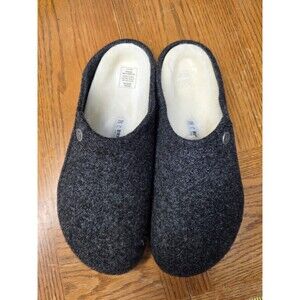 NWOB Birkenstock Zermatt Slippers Size 42/11 Wool Charcoal Gray